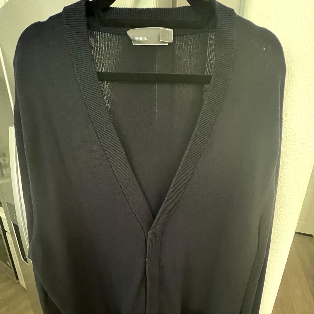 Vince Cardigan, XL, Dark Blue